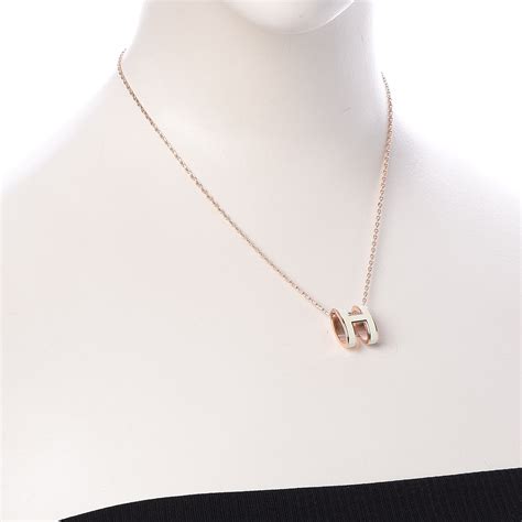 hermes pop h pendant white|hermes pop h necklace singapore.